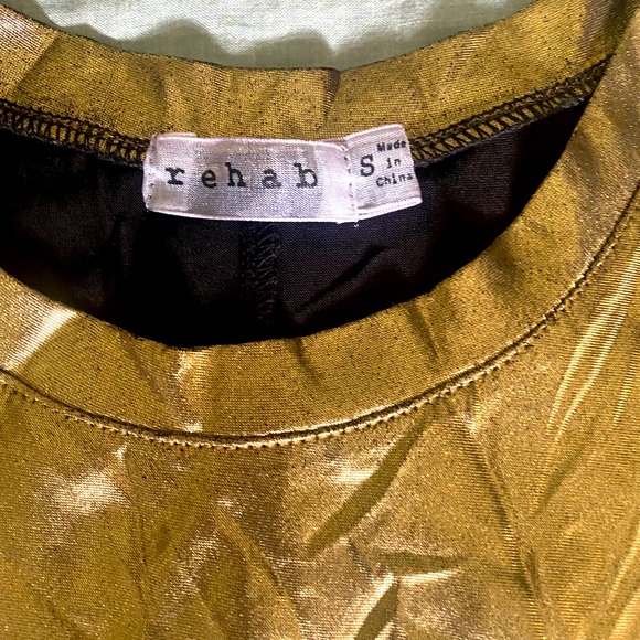 Gold Inspired Gladiator Shirt, Mini Crop, Size S - Picture 2 of 3